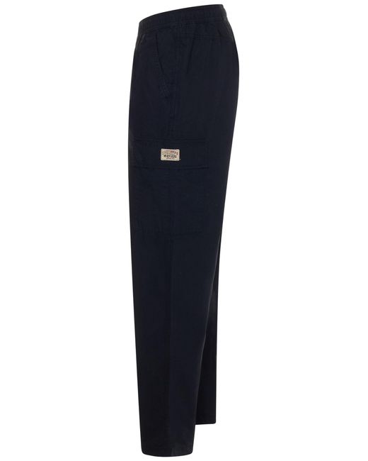 Stussy Blue Ripstop Cargo Beach Trousers for men