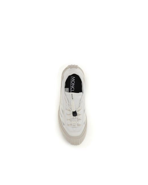 Moncler White Polyester Athletic Sneakers