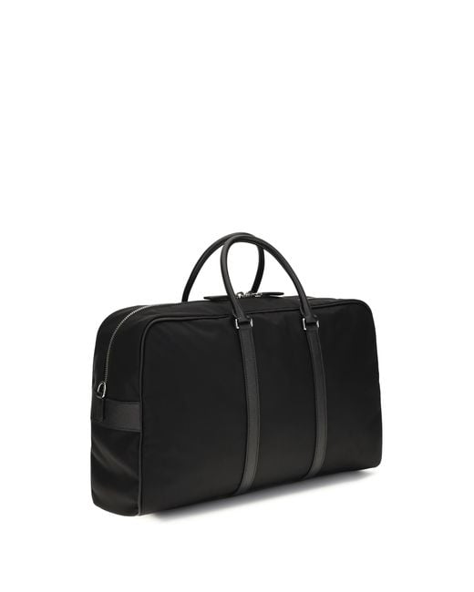 Prada Black Travel Bag Re-Nylon And Saffiano Recycled Polyamide for men