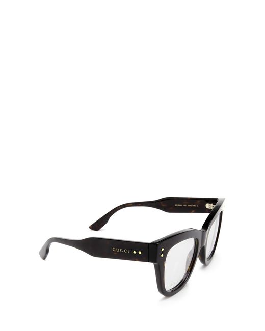 Gucci Gg1082o Havana Glasses in Black Lyst