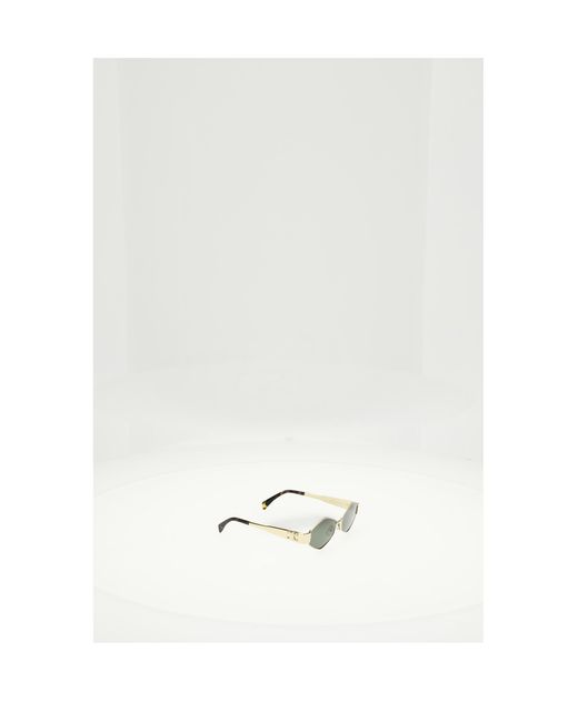 Céline White Sunglasses Triomphe Metal 02