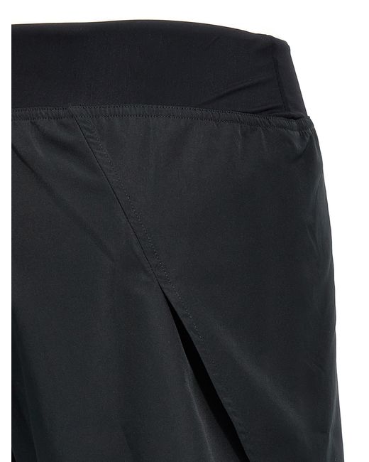 Jil Sander Black Shorts With Printed Logo
