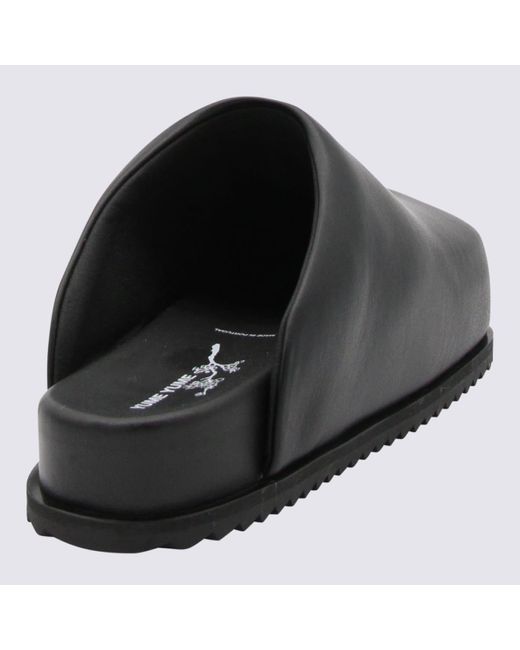 Yume Yume Black Faux Leather Truck Sandals