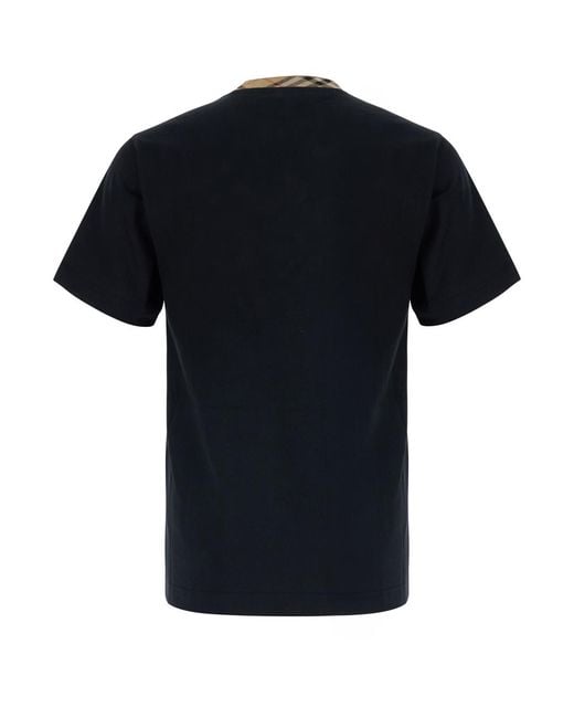 Burberry Black T-Shirt Ryan Cotton T-Shirts for men