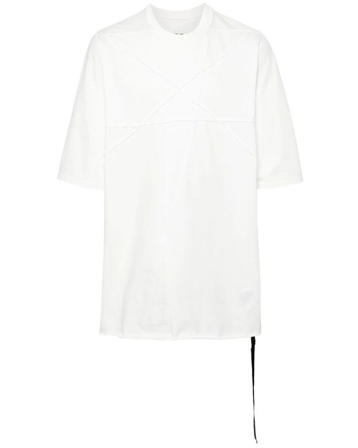 Rick Owens White Star-embroidery Cotton Sweatshirt for men