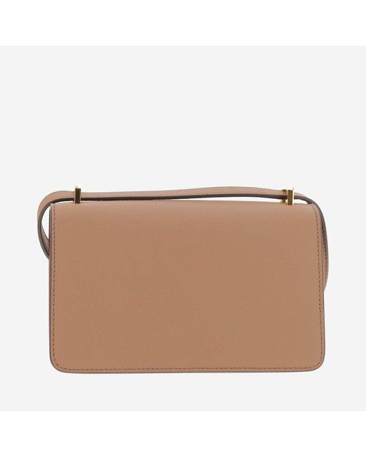 Burberry Brown Tb Mini Leather Bag