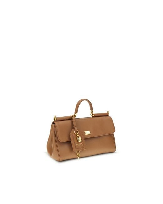 Dolce & Gabbana Brown My Sicily Handbag