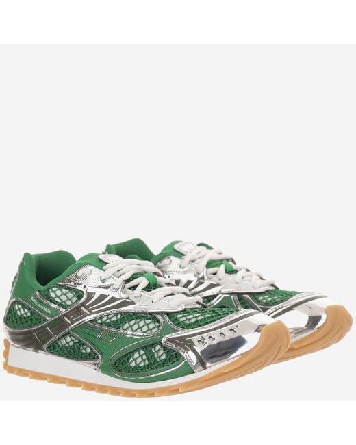 Bottega Veneta Green Sneakers Orbit Polyurethane Trainers for men