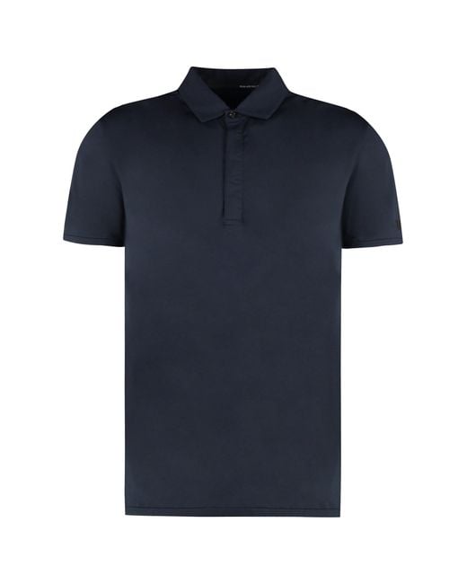 Rrd Blue Technical Fabric Polo Shirt for men