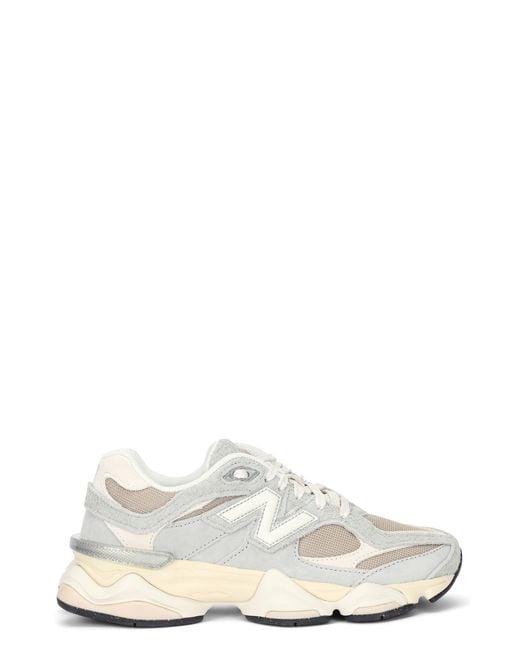 New Balance White Sneakers 9060 Suede Inserts Lone Star