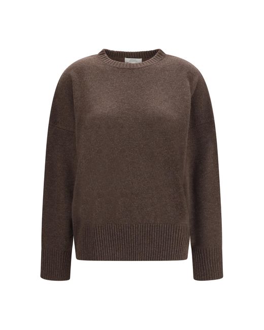 Loulou de Saison Brown Anton Lds Cashmere Sweater Kashmir/Capra Hircus