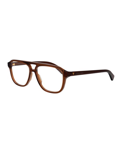 Bottega Veneta Brown Acetate Glasses for men