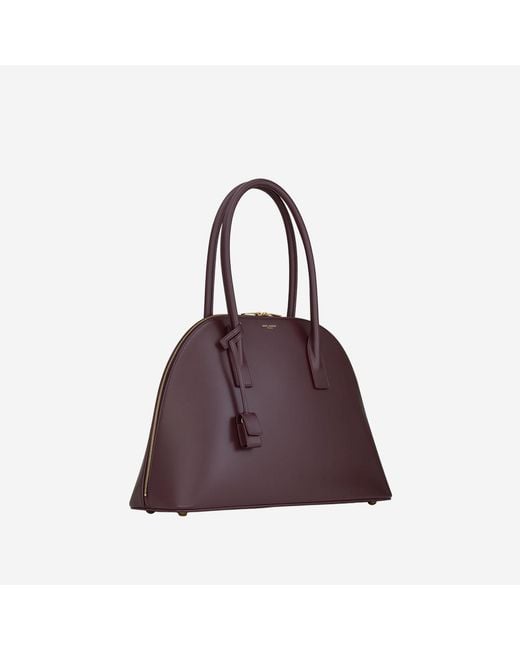 Saint Laurent Purple Leather Sac De Jour Bag Handbags