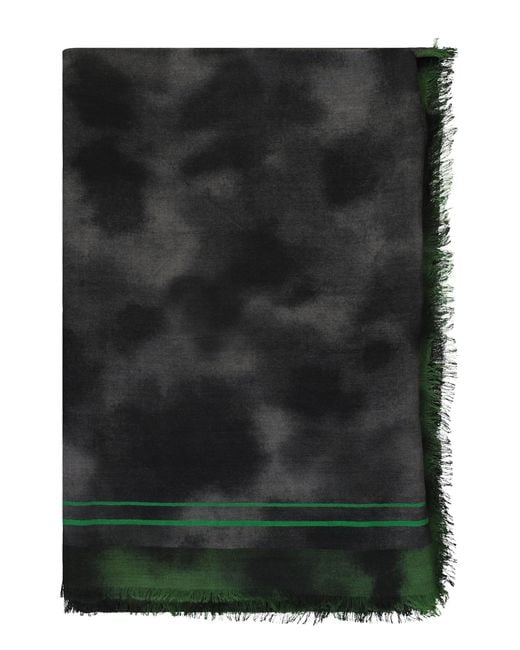 Herno Black Elegant Scarf With Logo Detail for men