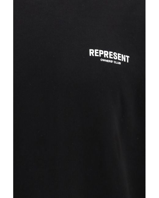 Represent Black Owners Club Sweatshirt Cotton Sweatshirts for men