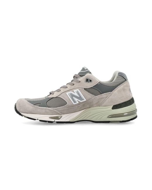 New Balance White 991 Sneakers
