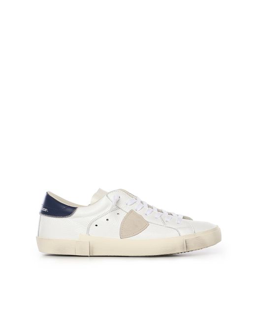 Philippe Model White Prsx Leather Sneakers for men