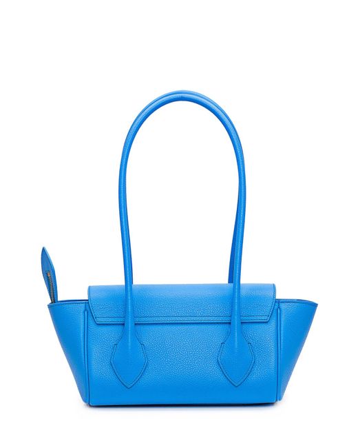 Ferragamo Blue East-West Tote Bag (S)