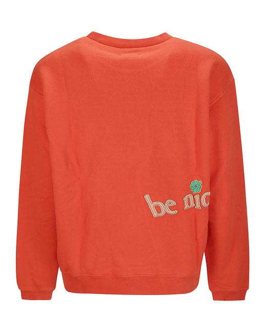 ERL Orange Crew Neck Sweater for men
