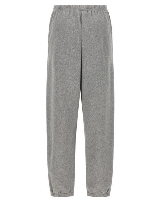 MM6 by Maison Margiela Gray Sweatshirt Joggers Cotton Pant
