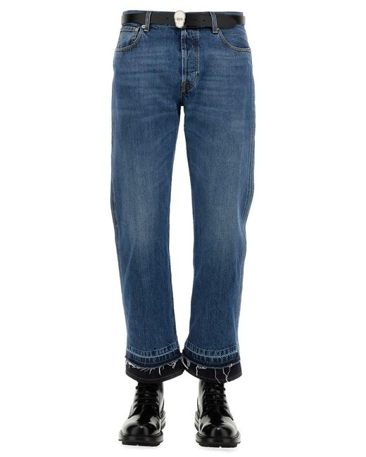 Alexander McQueen Blue Jeans In Denim for men