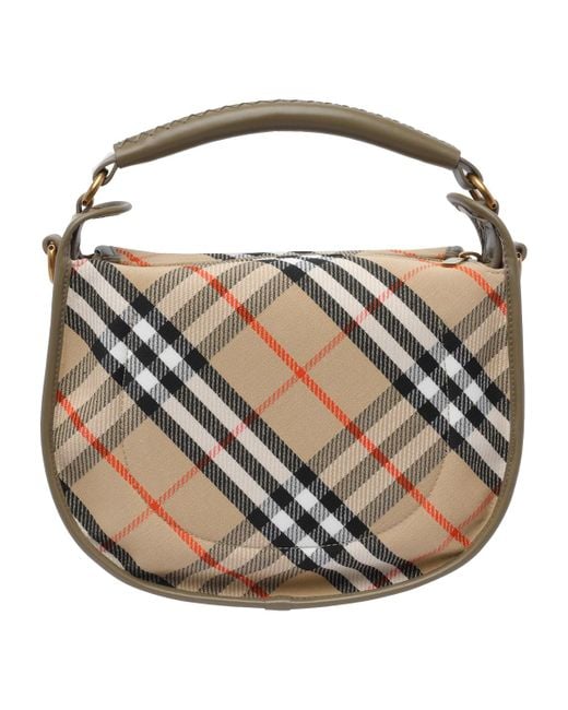 Burberry B Clip Small Handbag in Brown | Lyst