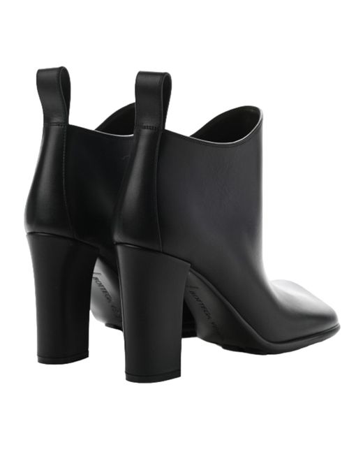 Bottega Veneta Black Heeled Leather Boots