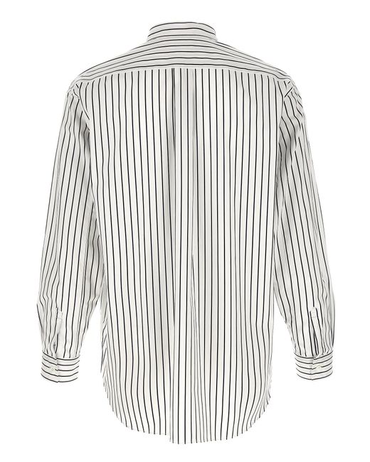 Comme des Garçons White Striped Shirt for men