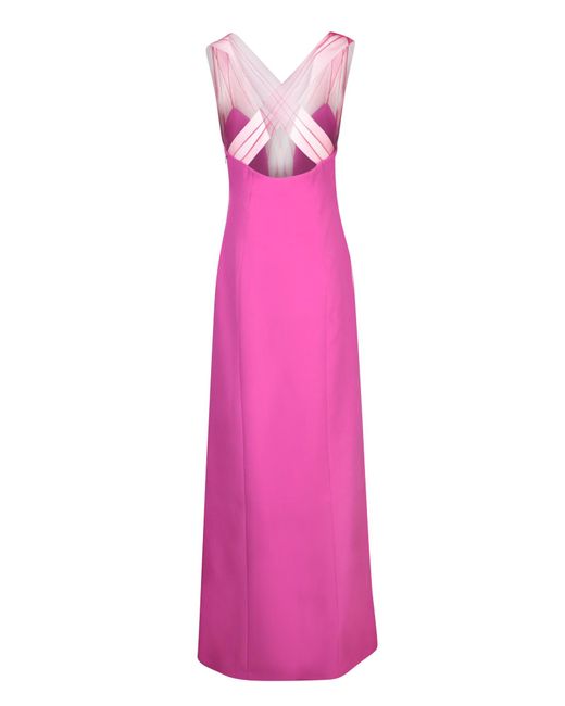Genny Pink Long Cady Dress