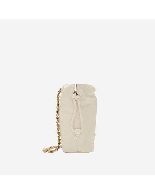 Burberry Natural Shoulder Bag Reversible Nylon Polyamide