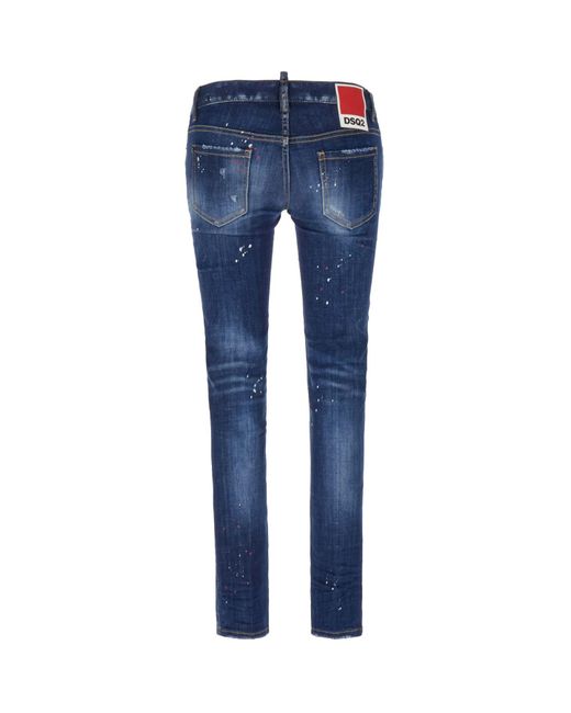 DSquared² Blue Stretch Denim Jennifer Jeans