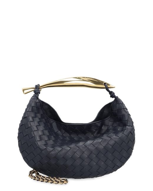 Bottega Veneta Blue "sardine" Shoulder Bag With Chain