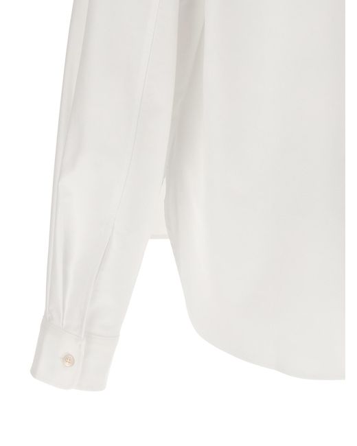 Marni White Embroidery Shirt for men