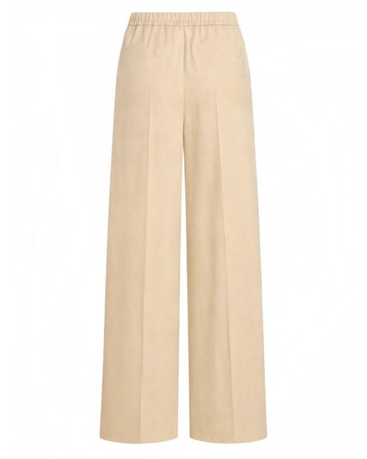 Patou Natural Pants With Elasticated Waist Cotton Bio Trousers