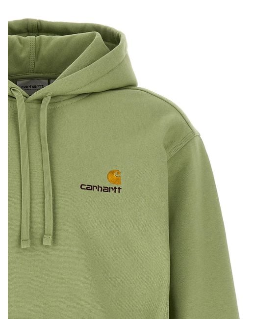 Carhartt Green American Script Hoodie for men