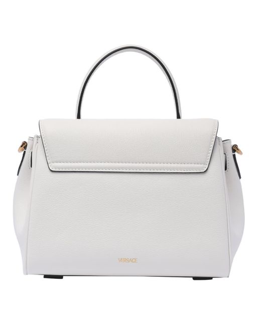 Versace White La Medusa Handbag