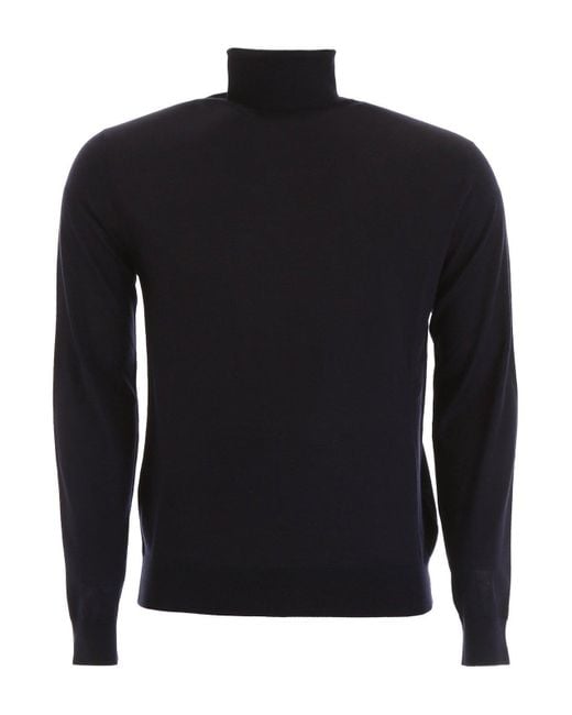 Prada Black Turtleneck Knitted Pullover for men