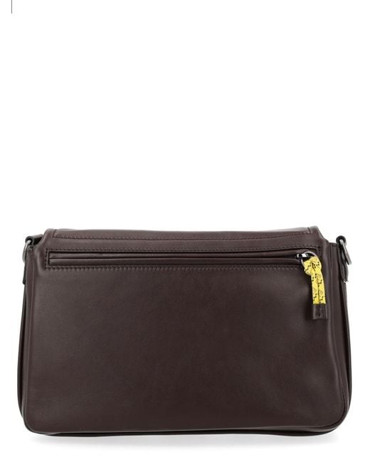 Fendi Gray Messenger Bag Flux Leather Calf Shoulder for men