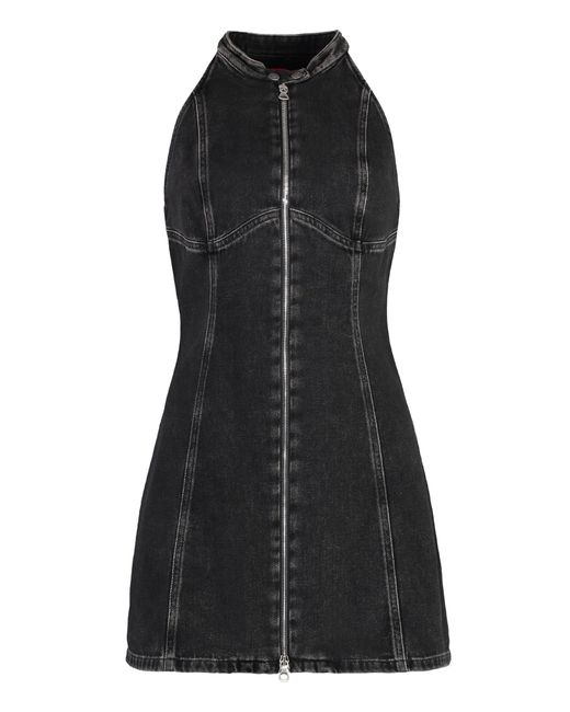 DIESEL Black De-Lulu-Short Denim Dress