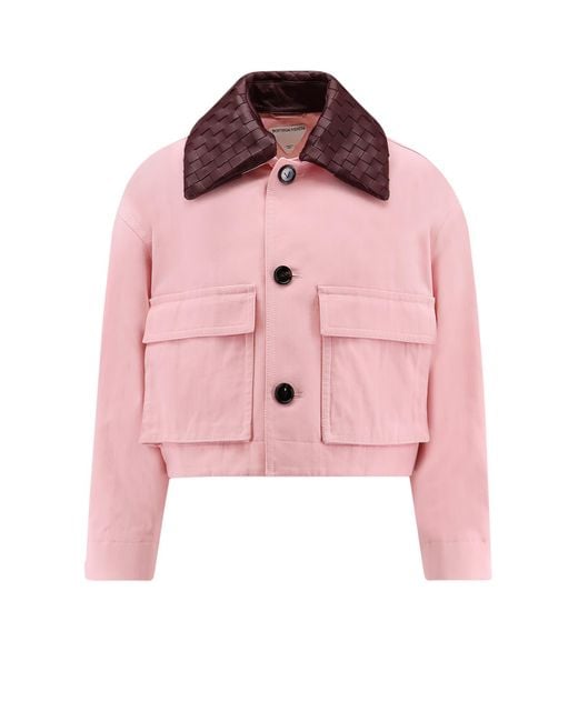 Bottega Veneta Pink Cotton Twill Jacket