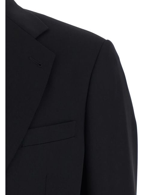 Giorgio Armani Black Single-Breasted Suit With Classic Lapels for men