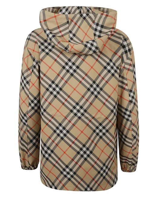 Burberry Gray Check Zip Jacket