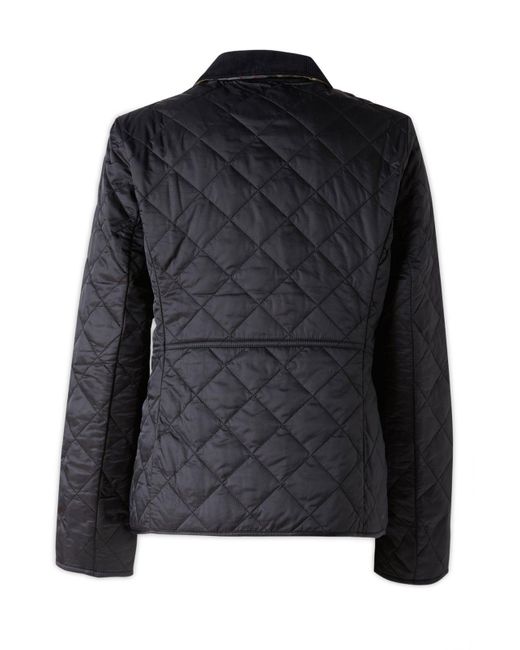 Barbour Black Deveron Quilted Buttoned Jacket