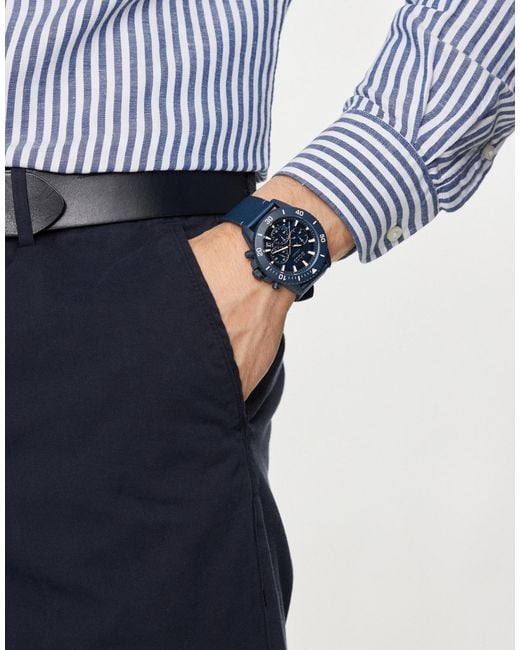 Boss Blue Admiral Ocean Solar Quartz Chronograph Watch Accessories Jewelry for men