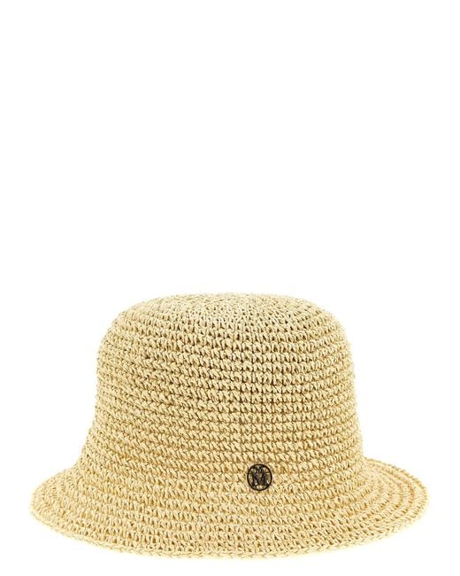 Maison Michel Metallic 'pablo' Hat