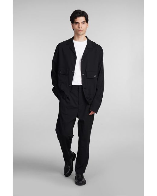 Mauro Grifoni Black Casual Jacket for men