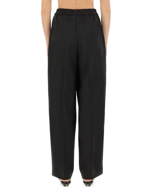 Fabiana Filippi Black Relaxed High-Waisted Wide-Leg Pants