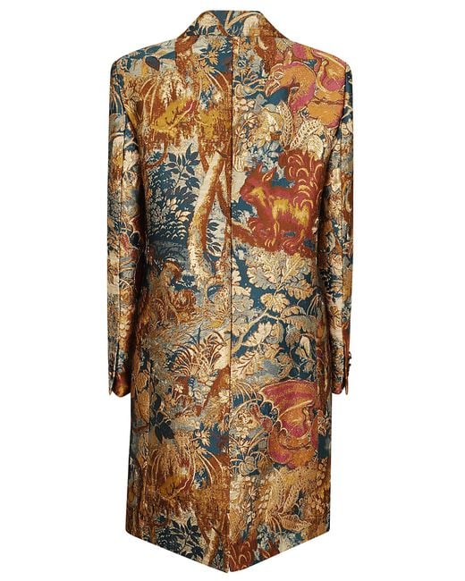 Etro Metallic Jacquard Coat