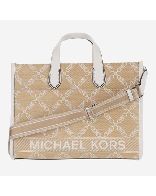 Michael Kors Natural Gigi Large Straw Bag