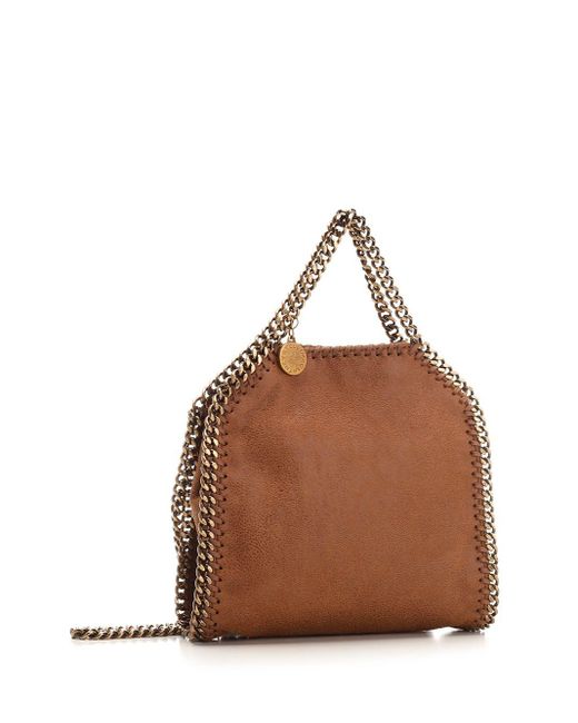 Stella McCartney Brown Falabella Tiny Tote